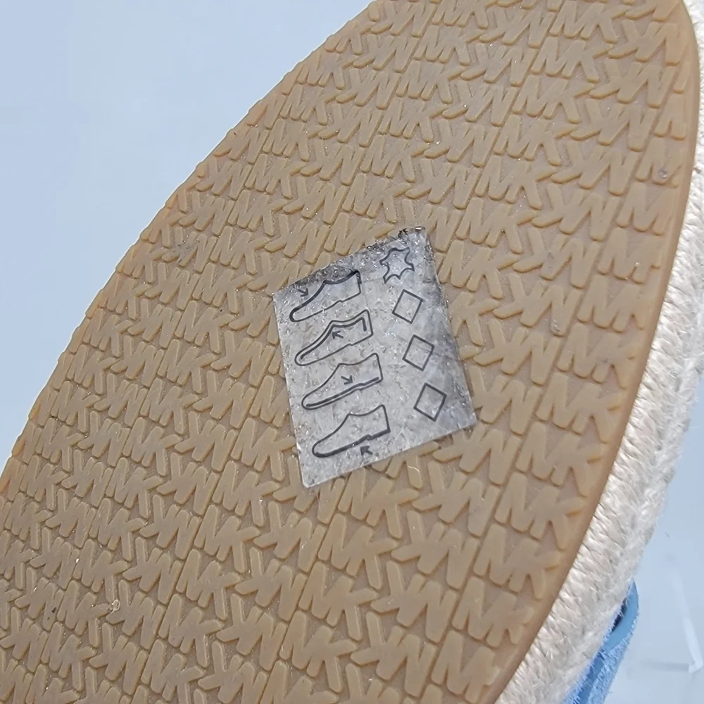 MICHAEL Michael Kors Women's Lennon Slip On Loafer Espadrille Blue Size 7.5 New